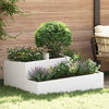 vidaXL Cache-pot de jardin Blanc 100 x 100 x 50 cm