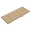 vidaXL Chaises inclinables de jardin et coussins lot de 4 Teck solide