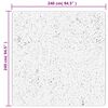 vidaXL Tapis OVIEDO &agrave; poils courts gris 240x240 cm