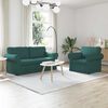 vidaXL Canap&eacute; 140cm 2 pcs Vert fonc&eacute; M&eacute;tал