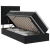 vidaXL Lit avec rangement et matelas Noir 100 x 200 cm Velours
