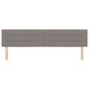 vidaXL T&ecirc;te de lit avec t&ecirc;te de lit Taupe 200 cm Cuir synth&eacute;tique