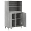 vidaXL Buffet haut Sonoma gris 60x36x110 cm Bois d'ing&eacute;nierie