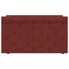 vidaXL Lit avec matelas et &eacute;clairage USB Rouge bordeaux Tissu 90x200cm