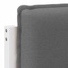 vidaXL T&ecirc;te de lit capitonn&eacute;e Blanc et gris clair 80 cm Pin massif