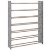 vidaXL &Eacute;tag&egrave;re &agrave; chaussures Gris 90x24x117 cm Bois d'ing&eacute;nierie
