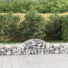 vidaXL Paniers &agrave; gabions arqu&eacute;s 12 pcs 200x50x40/60 cm fer galvanis&eacute;