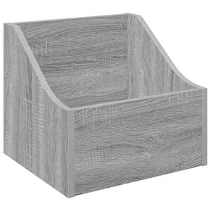 vidaXL Bo&icirc;te &agrave; disques LP Sonoma gris 37 x 33 x 32 cm