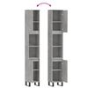 vidaXL Armoire de salle de bain gris b&eacute;ton 30x30x190 cm