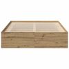 vidaXL Cadre de lit sans matelas ch&ecirc;ne artisanal 140x190 cm