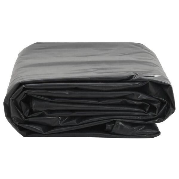 vidaXL B&acirc;che noir 5x5 m 650 g/m&sup2;