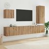 vidaXL Unit&eacute; murale de TV 5 pcs Ch&ecirc;ne artisanal Bois d'ing&eacute;nierie