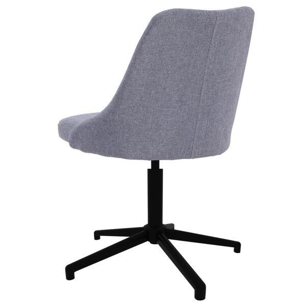 vidaXL Chaise pivotante &agrave; manger Gris clair Tissu