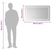 vidaXL Miroir de salle de bain &agrave; LED 100x60 cm
