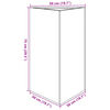 vidaXL Jardini&egrave;re anthracite triangulaire 50x43x75 cm acier