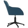 vidaXL Chaises pivotantes &agrave; manger lot de 2 Bleu Velours