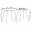 vidaXL Ensemble de salle &agrave; manger pour jardin 5 pcs Noir Acier