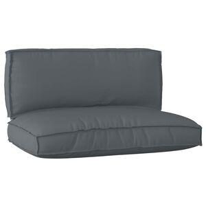 vidaXL Set de coussins de palette Tissu Oxford Anthracite