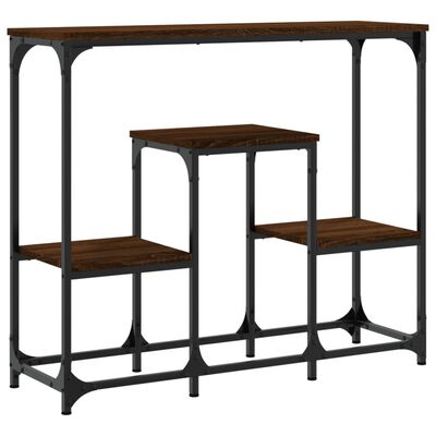 vidaXL Table console chêne marron 89,5x28x76 cm bois d'ingénierie