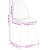 vidaXL Chaises &agrave; manger lot de 6 rose velours