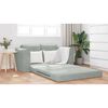 vidaXL Canap&eacute;-Lit 60cm Gris clair Velours