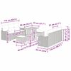 vidaXL Ensemble de canapé de jardin 9 pcs Noir polyrotin