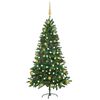 vidaXL Arbre de No&euml;l artificiel pr&eacute;-&eacute;clair&eacute; et boules 150 cm Vert