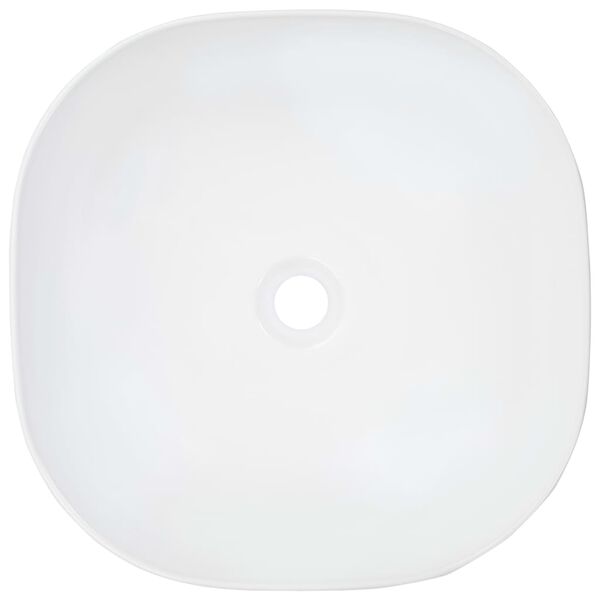 vidaXL Lavabo 42,5x42,5x14,5 cm Céramique Blanc