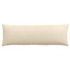 vidaXL Coussins de canapé 2 pcs Crème 120 x 40 cm tissu