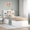 vidaXL Cadre de lit sans matelas blanc 90x190 cm bois de pin massif