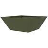 vidaXL Cache-pot de jardin Vert olive 40 x 40 x 15 cm