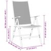 vidaXL Ensemble de salle &agrave; manger pour jardin 7 pcs Anthracite