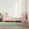 vidaXL Cadre de lit pour tout-petit avec t&ecirc;te de lit Rose 70 x 140 cm