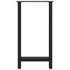 vidaXL Pieds de table de bar Noir 2 pi&egrave;ces 40 x (90-91) cm Acier