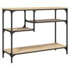 vidaXL Table console avec &eacute;tag&egrave;res ch&ecirc;ne sonoma 100x35x75 cm