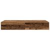 vidaXL Cadre de lit avec rangement Bois Ancien 90 x 200 cm