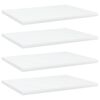 vidaXL Panneaux de biblioth&egrave;que 4 pcs blanc bois d&rsquo;ing&eacute;nierie
