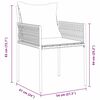 vidaXL Ensemble de salle &agrave; manger pour jardin 5 pcs Marron et Noir