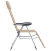vidaXL Chaises de camping pliables lot de 2 et repose-pied Aluminium