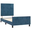 vidaXL Cadre de lit sans matelas bleu fonc&eacute; 80x200 cm velours