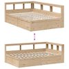 vidaXL Lit biblioth&egrave;que sans matelas 120x190 cm bois de pin massif