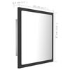vidaXL Miroir &agrave; LED de salle de bain Gris 40x8,5x37 cm Acrylique