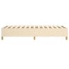 vidaXL Cadre de lit cr&egrave;me 80x200 cm tissu