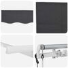 vidaXL Auvent R&eacute;tractable Anthracite 400 x 200 cm tissu