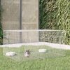 vidaXL Cage &agrave; lapin 2 panneaux 110x79x54 cm Fer galvanis&eacute;
