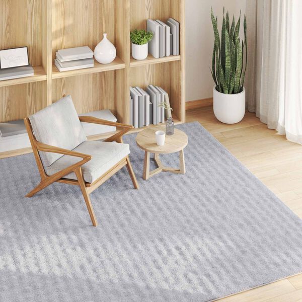 vidaXL Tapis de surface Carr&eacute; Gris 120 x 120 cm