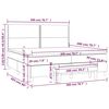 vidaXL Sommier &agrave; lattes de lit avec matelas Gris clair 200x200cm Tissu