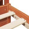 vidaXL Cadre de lit Cire marron 120 x 200 cm Bois de Pin Massif