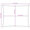 vidaXL Voile de parasol tissu oxford rectangulaire 5x6 m rouge