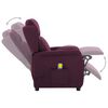 vidaXL Fauteuil de massage Violet Tissu